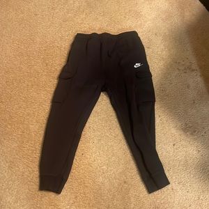 Black Nike cargo sweat pants